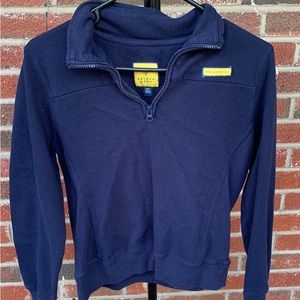 Navy Blue Pullover Quarter Zip
